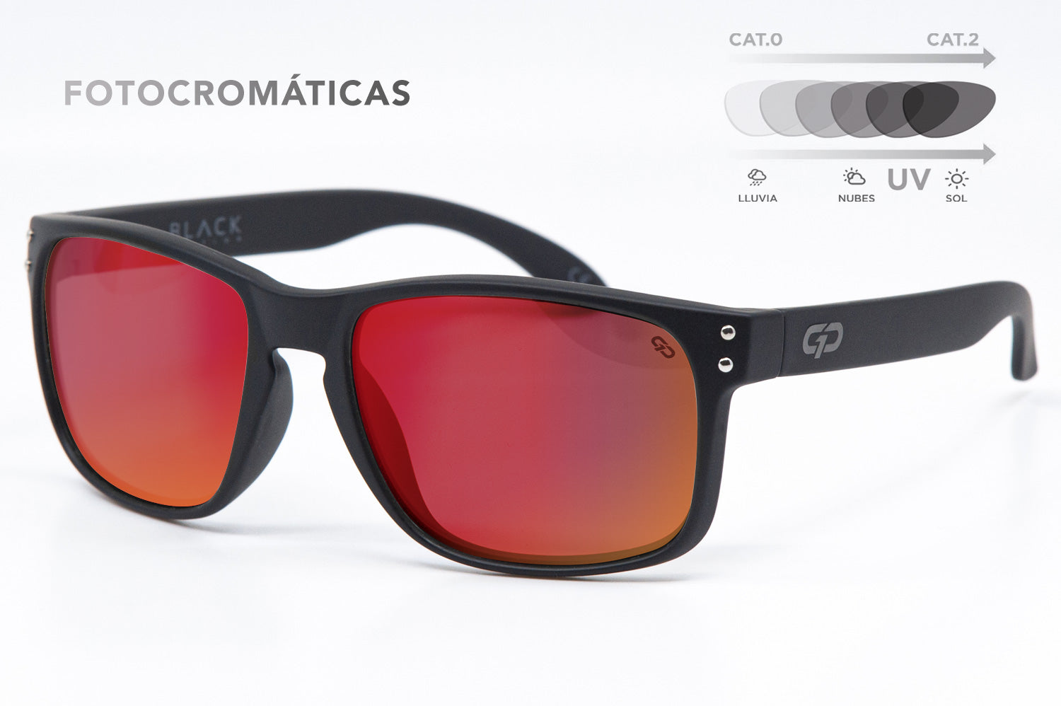 FOX EVO GP® FOTOCROMÁTICA POLARIZADA CON ESPEJO ROJO – gafaspolicia